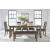 Urbinforte Light Brown Wood Butterfly Extendable Dining Table