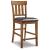 Ashley SM Ralene Rake Back Faux Leather/Wood Counter Height Chair