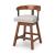 Ralene Swivel Barstool - Upholstered Bar Height Wood | Sohomod
