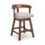 Ralene Swivel Barstool - Upholstered Bar Height Wood | Sohomod