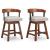 Ralene Swivel Barstool - Upholstered Bar Height Wood | Sohomod
