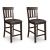 Haddigan Wood/Vinyl Upholstered Barstool