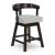 Haddigan Wood Swivel Barstool - Upholstered Bar Height | Sohomod