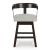 Haddigan Wood Swivel Barstool - Upholstered Bar Height | Sohomod