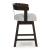 Haddigan Wood Swivel Barstool - Upholstered Bar Height | Sohomod