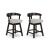 Haddigan Wood Swivel Barstool - Upholstered Bar Height | Sohomod