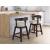 Haddigan Wood Swivel Barstool - Upholstered Bar Height | Sohomod