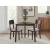 Mallenette Dining Side Chair | Merlot Wood & Upholstered