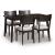 Mallenette Dining Side Chair | Merlot Wood & Upholstered