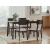 Mallenette 5-Piece Dining Set - Merlot Wood Table & 4 Chairs | Sohomod
