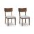 Tameride Upholstered Dining Side Chair | Warm Brown Finish