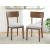 Tameride Upholstered Dining Side Chair | Warm Brown Finish