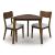 Tameride Upholstered Dining Side Chair | Warm Brown Finish
