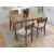 Tameride Upholstered Dining Side Chair | Warm Brown Finish