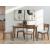 Tameride Upholstered Dining Side Chair | Warm Brown Finish