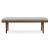 Lyncott Large Upholstered Dining Bench | Gray-Brown & Gray