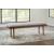 Lyncott Large Upholstered Dining Bench | Gray-Brown & Gray