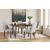 Lyncott Brown Extendable Wood Dining Table with Butterfly Leaf