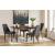 Lyncott Brown Extendable Wood Dining Table with Butterfly Leaf