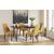 Lyncott Brown Extendable Wood Dining Table with Butterfly Leaf