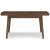 Lyncott Brown Extendable Wood Dining Table with Butterfly Leaf