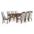 Lyncott Mid-Century Modern Dining Side Chair | Beige & Brown