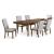 Lyncott Extendable Dining Set - Brown Trestle Base | Ashley
