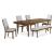 Lyncott Wood Extendable Dining Table - Brown Mid-Century Style