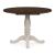 Wirloni Round Drop-Leaf Dining Set - White & Brown | Ashley