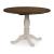 Wirloni Round Drop-Leaf Dining Set - White & Brown | Ashley