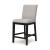Neymorton Wood Barstool - Gray Upholstered 30