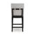Neymorton Wood Barstool - Gray Upholstered 30