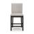 Neymorton Wood Barstool - Gray Upholstered 30