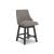 Neymorton Swivel Barstool - Gray Upholstered & Wood | Sohomod