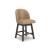 Neymorton Swivel Barstool - Black Faux Leather & Wood | Sohomod