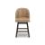 Neymorton Swivel Barstool - Black Faux Leather & Wood | Sohomod