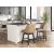 Neymorton Swivel Barstool - Black Faux Leather & Wood | Sohomod