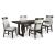 Neymorton Wood Extendable Dining Table - Seats 10 - Dark Brown