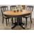 Clorazi Oval Extendable Dining Table - Black & Brown Wood