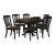 Clorazi Oval Extendable Dining Table - Black & Brown Wood