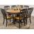 Clorazi Oval Extendable Dining Table - Black & Brown Wood