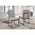 Tomtyn Industrial-Modern Dining Side Chair | Light Brown Fabric