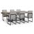 Tomtyn Extendable Dining Table - Light Brown Wood & Metal | Seats 8