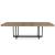 Tomtyn Extendable Dining Table - Light Brown Wood & Metal | Seats 8