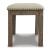 Moriville Upholstered Dining Room Bench | Beige & Gray-Brown