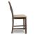 Moriville Wood Barstool - Nutmeg High Back Upholstered | Sohomod
