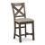 Moriville Wood Barstool - Nutmeg High Back Upholstered | Sohomod