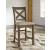 Moriville Wood Barstool - Nutmeg High Back Upholstered | Sohomod