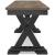 Wildenauer Dining Bench | Two-Tone Farmhouse Seating