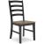 Wildenauer Modern Farmhouse Ladderback Dining Chair | Brown & Black